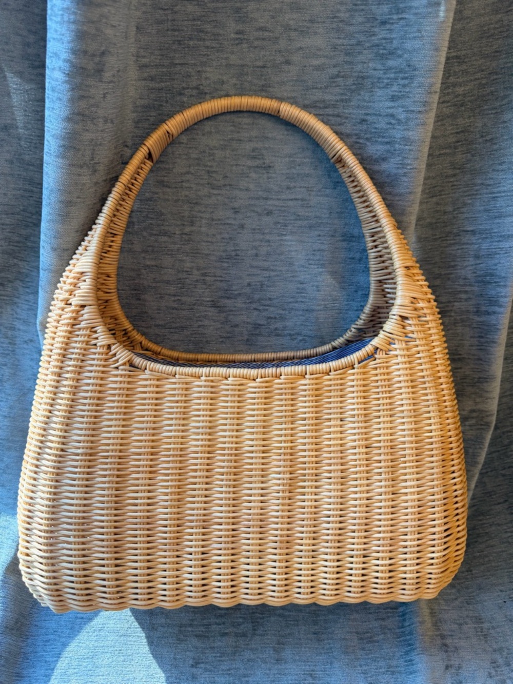 J. McLaughlin Woven Shoulder Bag in Natural Tan - Picture 3 of 7
